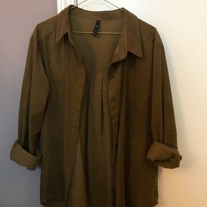 Zara Button Down Corduroy Shirt